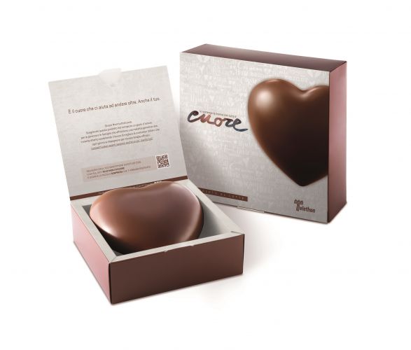 Telethon ha un grande cuore di cioccolato. Ecco dove trovarlo